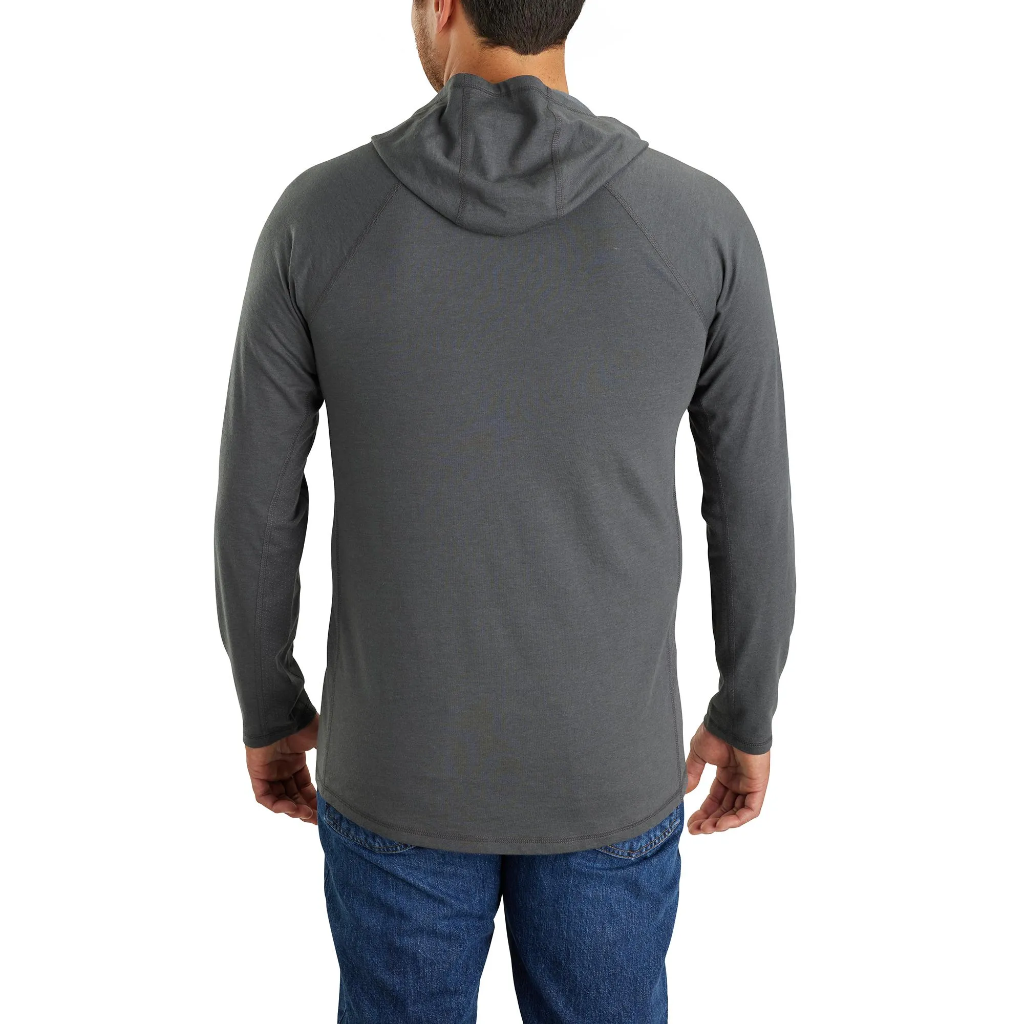 Carhartt Men's Force®  Relaxed Fit Logo Hooded Long Sleeve T-Shirt