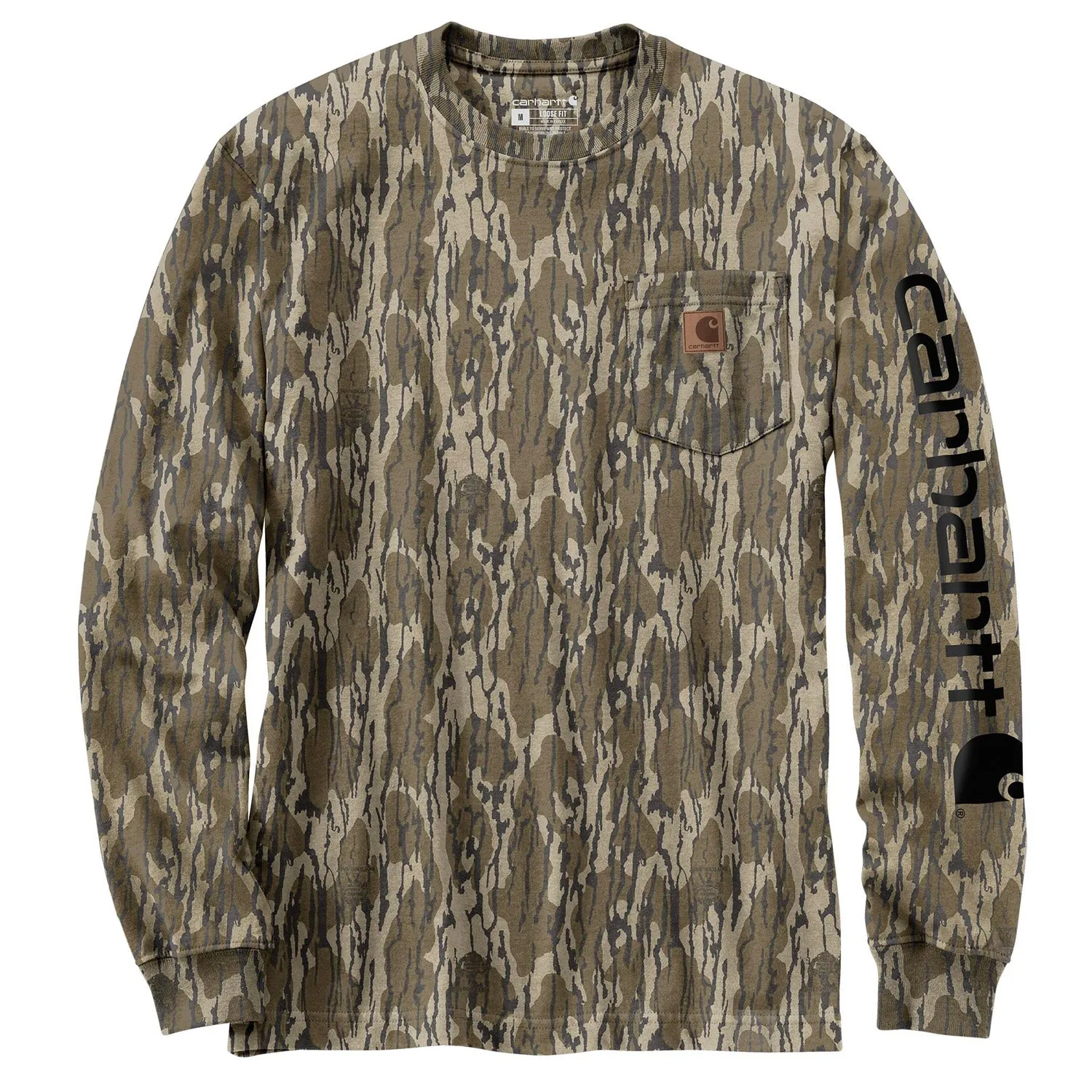 Carhartt Men's Loose Fit Camo Graphic Long Sleeve T-Shirt