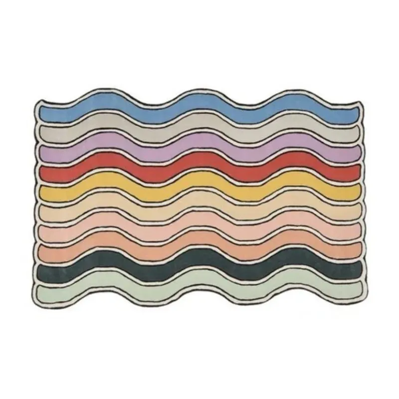 Carpet for Living Room IG Rainbow Irregular Shape