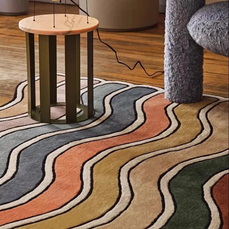 Carpet for Living Room IG Rainbow Irregular Shape