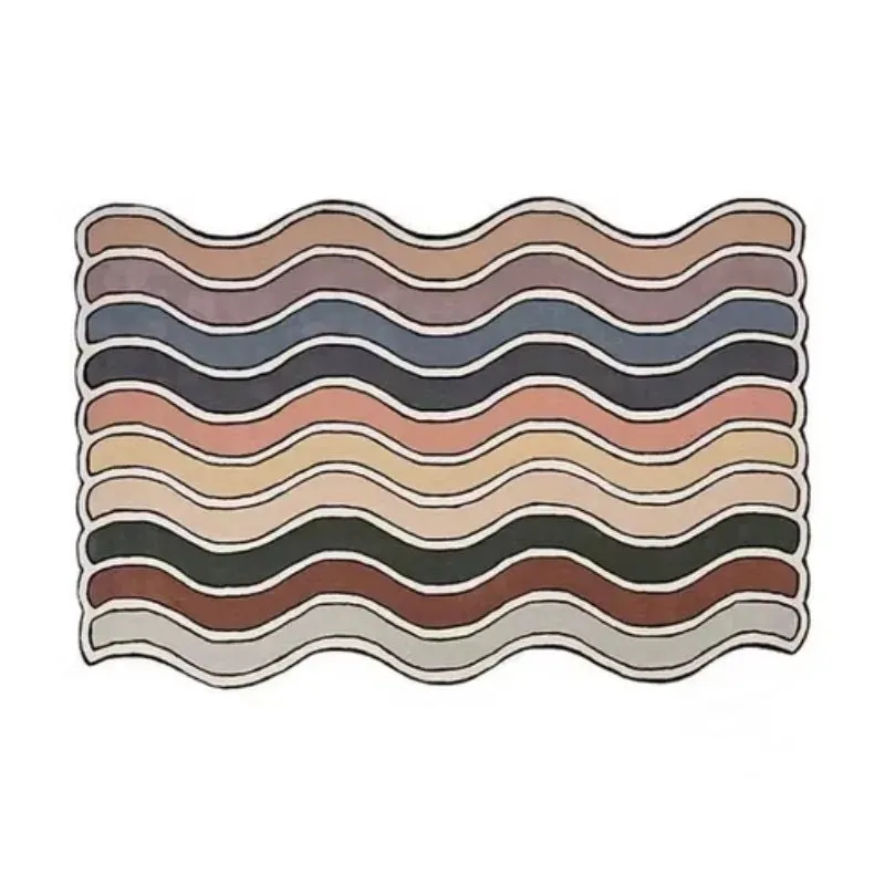 Carpet for Living Room IG Rainbow Irregular Shape