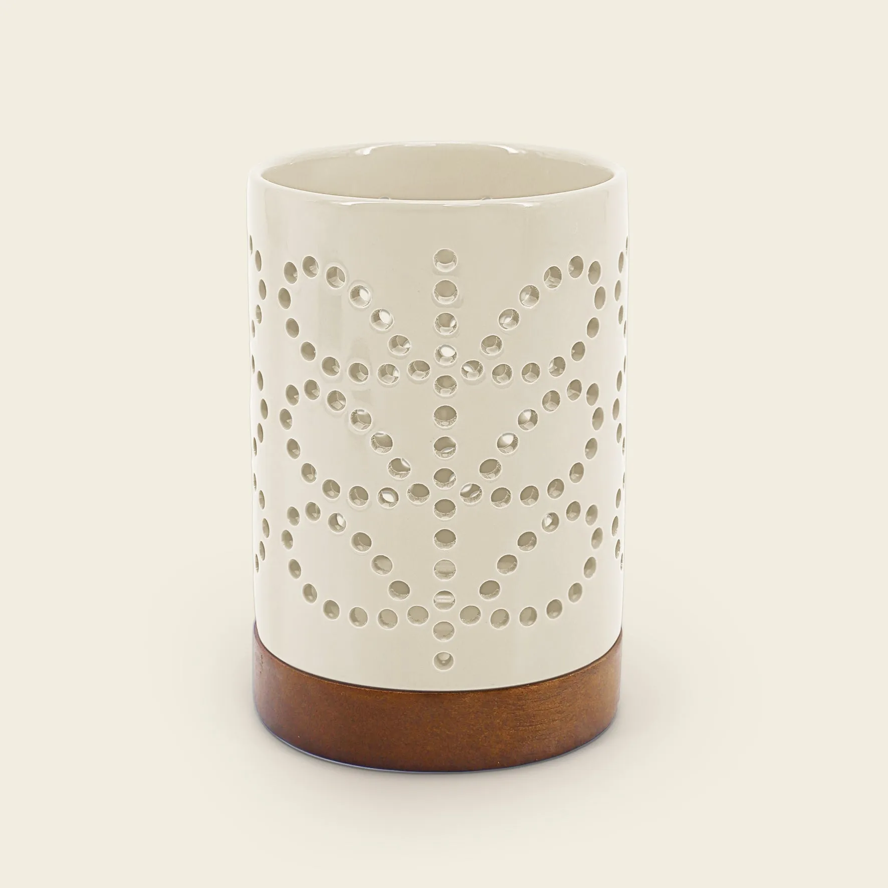 Ceramic Candle Holder - Cream