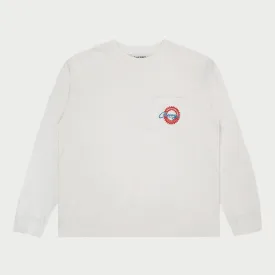 Cherry Cams Pocket L/S T-Shirt (Vintage White)