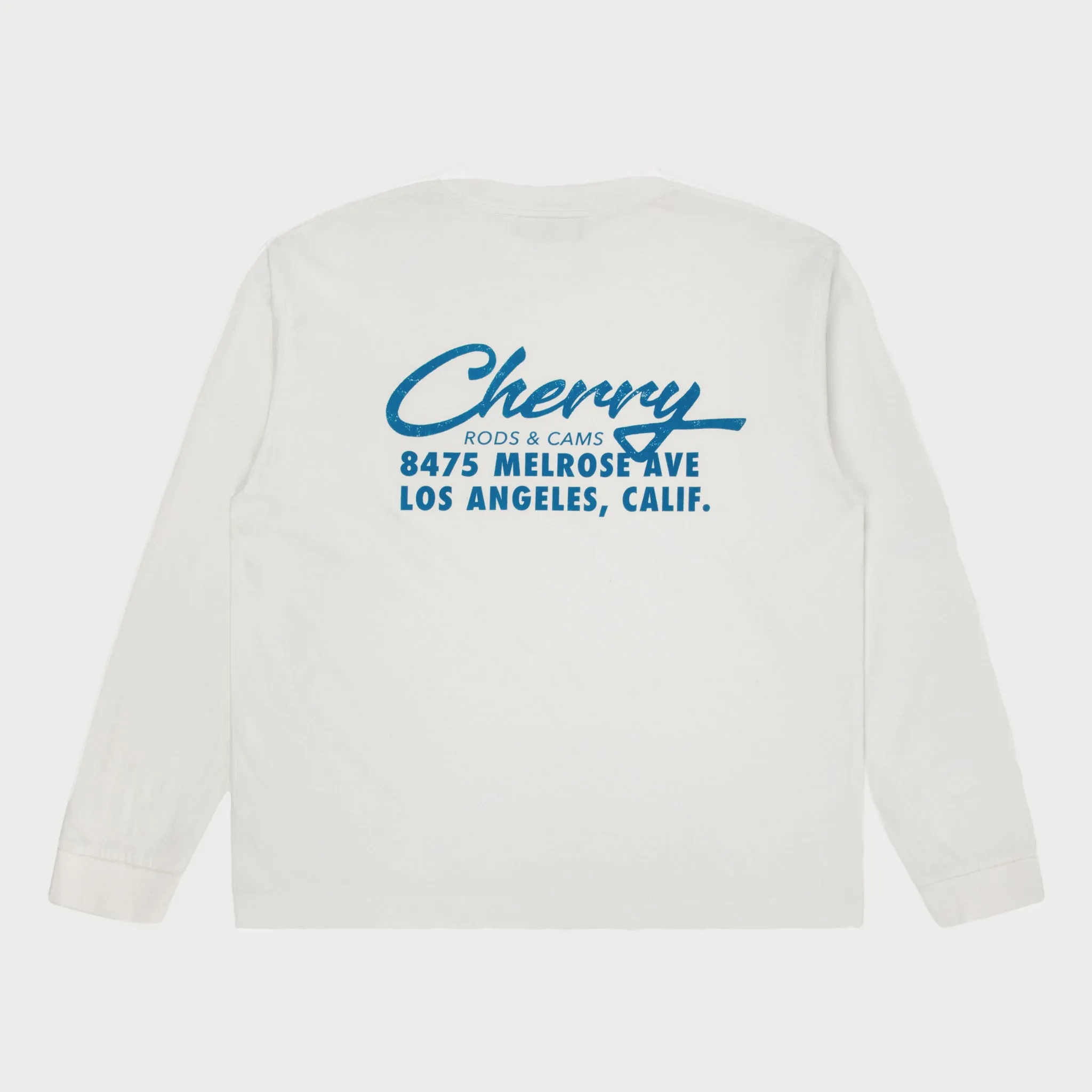 Cherry Cams Pocket L/S T-Shirt (Vintage White)