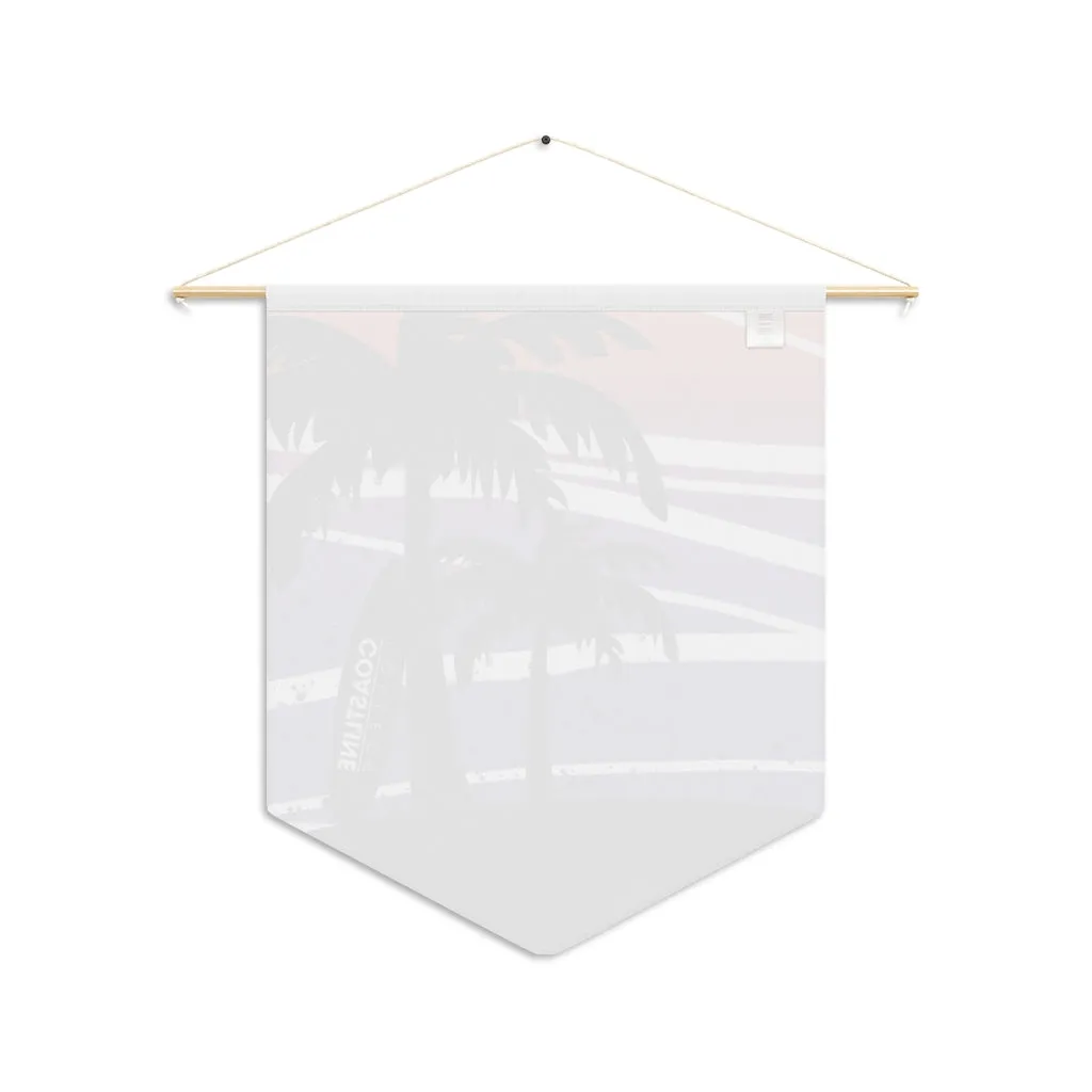 Coastline Summertime Sunset Wall Pennant