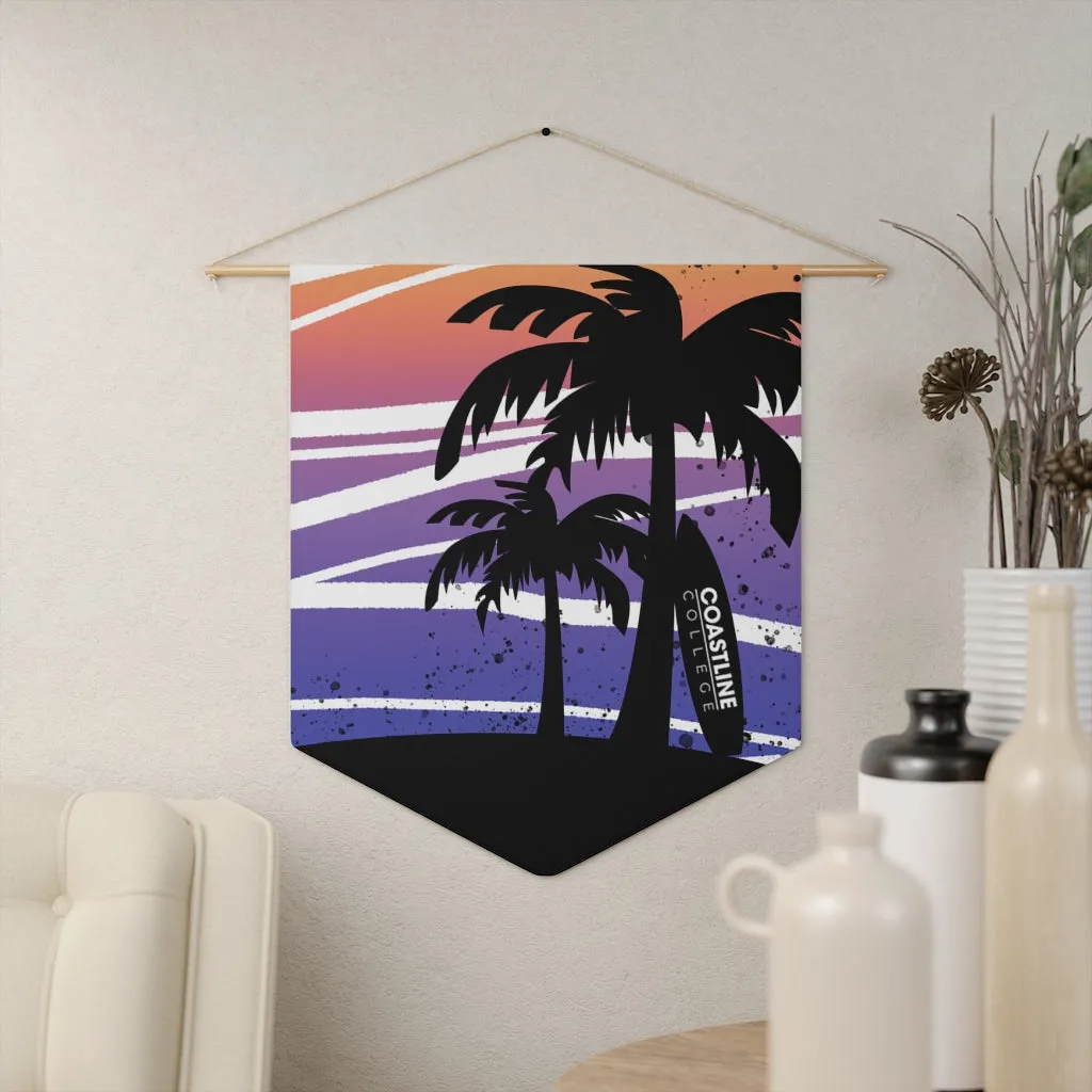 Coastline Summertime Sunset Wall Pennant