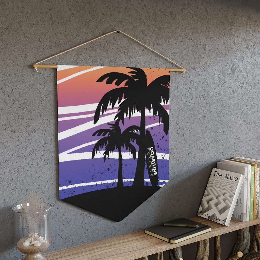 Coastline Summertime Sunset Wall Pennant