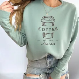 Coffee and Jesus Crewneck Sweatshirt