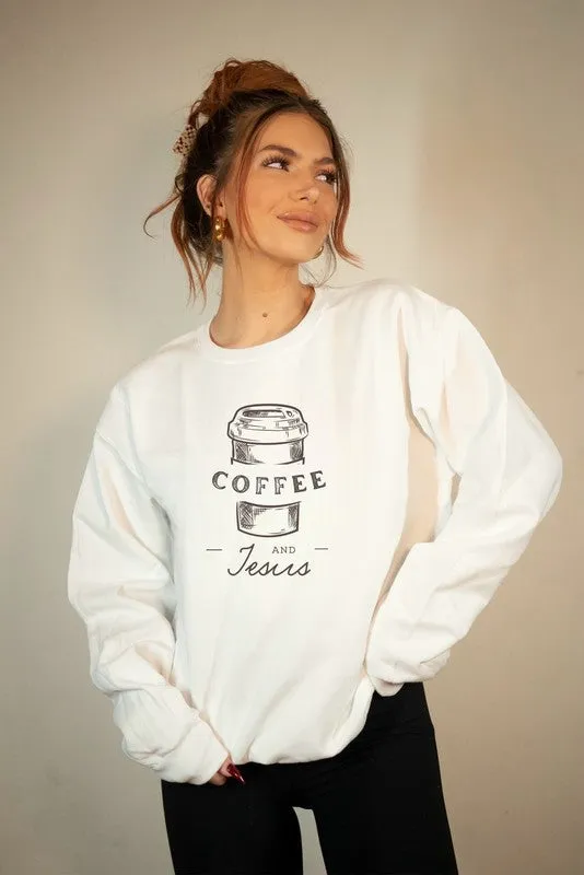 Coffee and Jesus Crewneck Sweatshirt