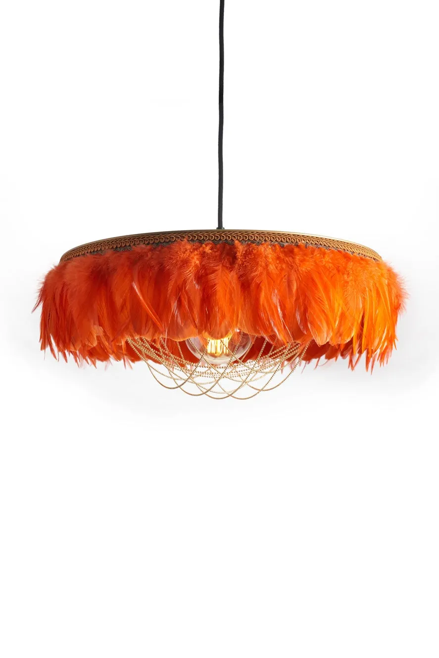 Coldharbour Lights Juliette Feather Shade - Burnt Orange