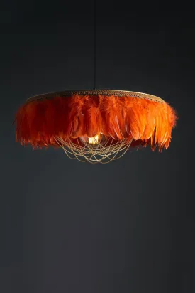 Coldharbour Lights Juliette Feather Shade - Burnt Orange