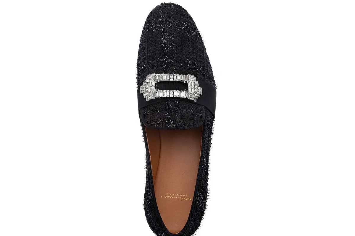 CORUNA ALANA BLACK SLIPPERS