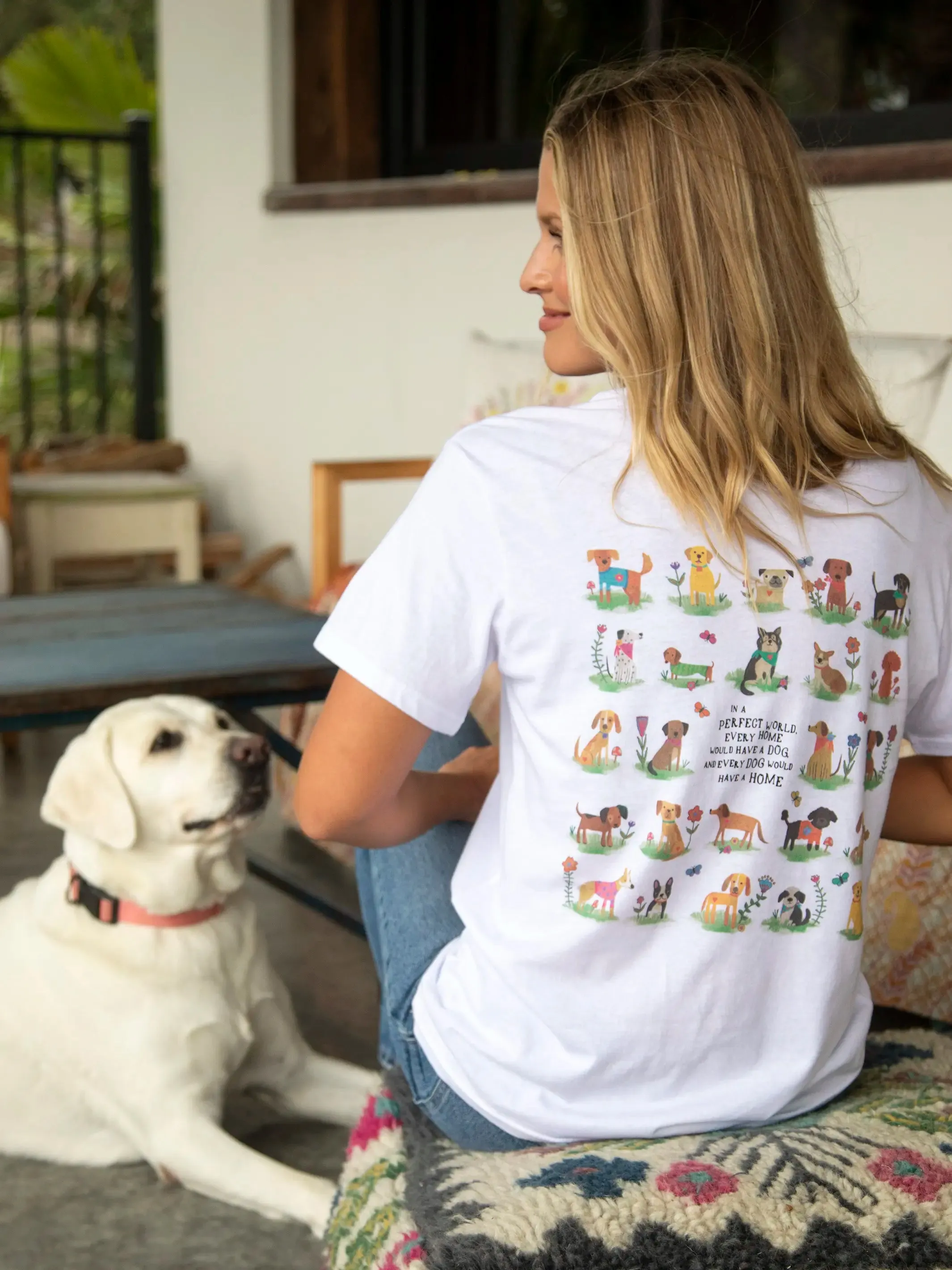 Cotton Comfy Tee Shirt - Every Home Has A Dog