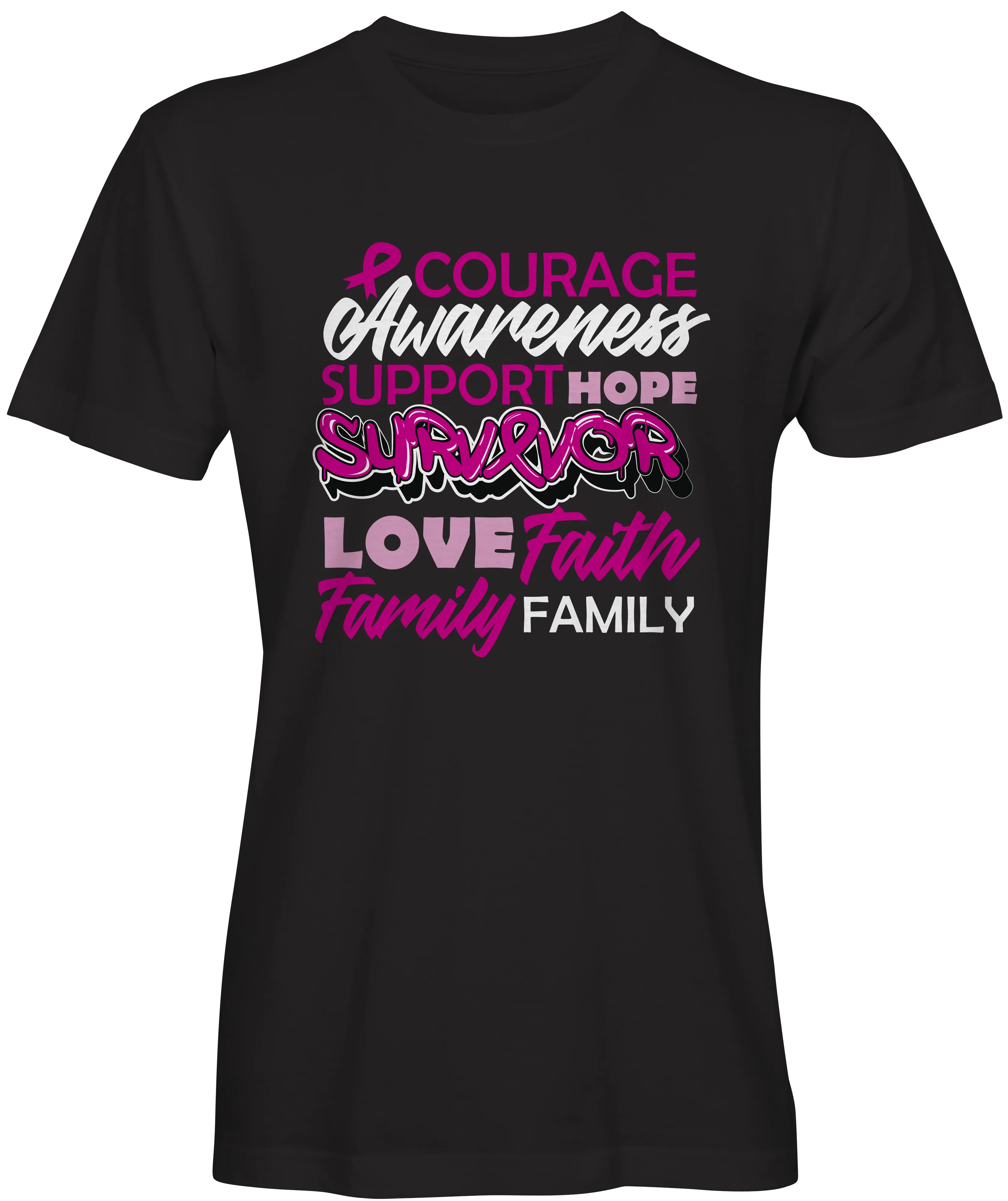 Courage  Cancer Awareness Support T-shirt