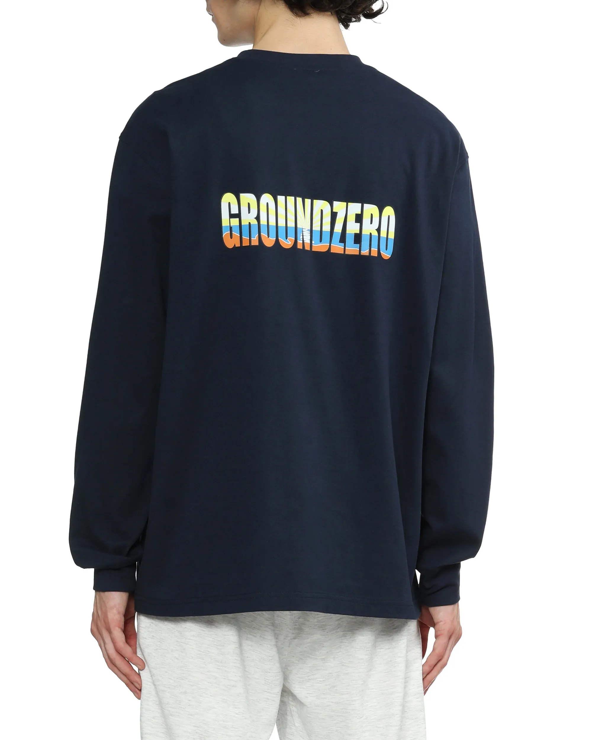 Crew Neck Logo Long Sleeve T-shirt