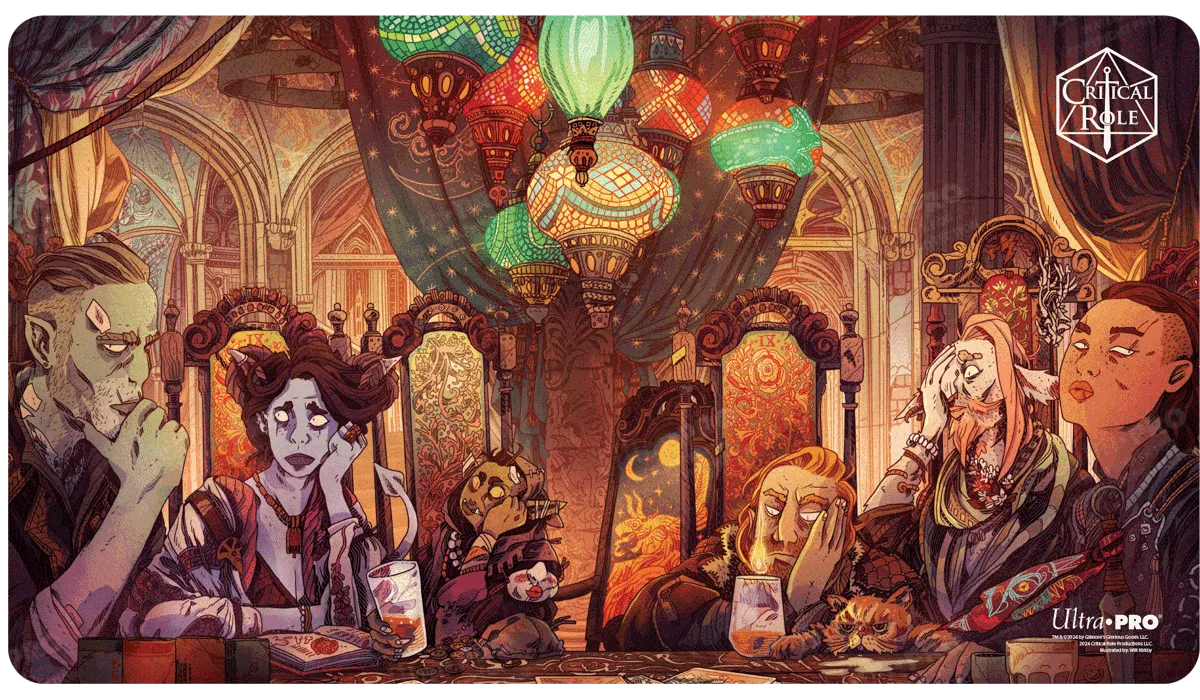 Critical Role PoD Stitched Edge Playmat - A Toast to Mollymauk