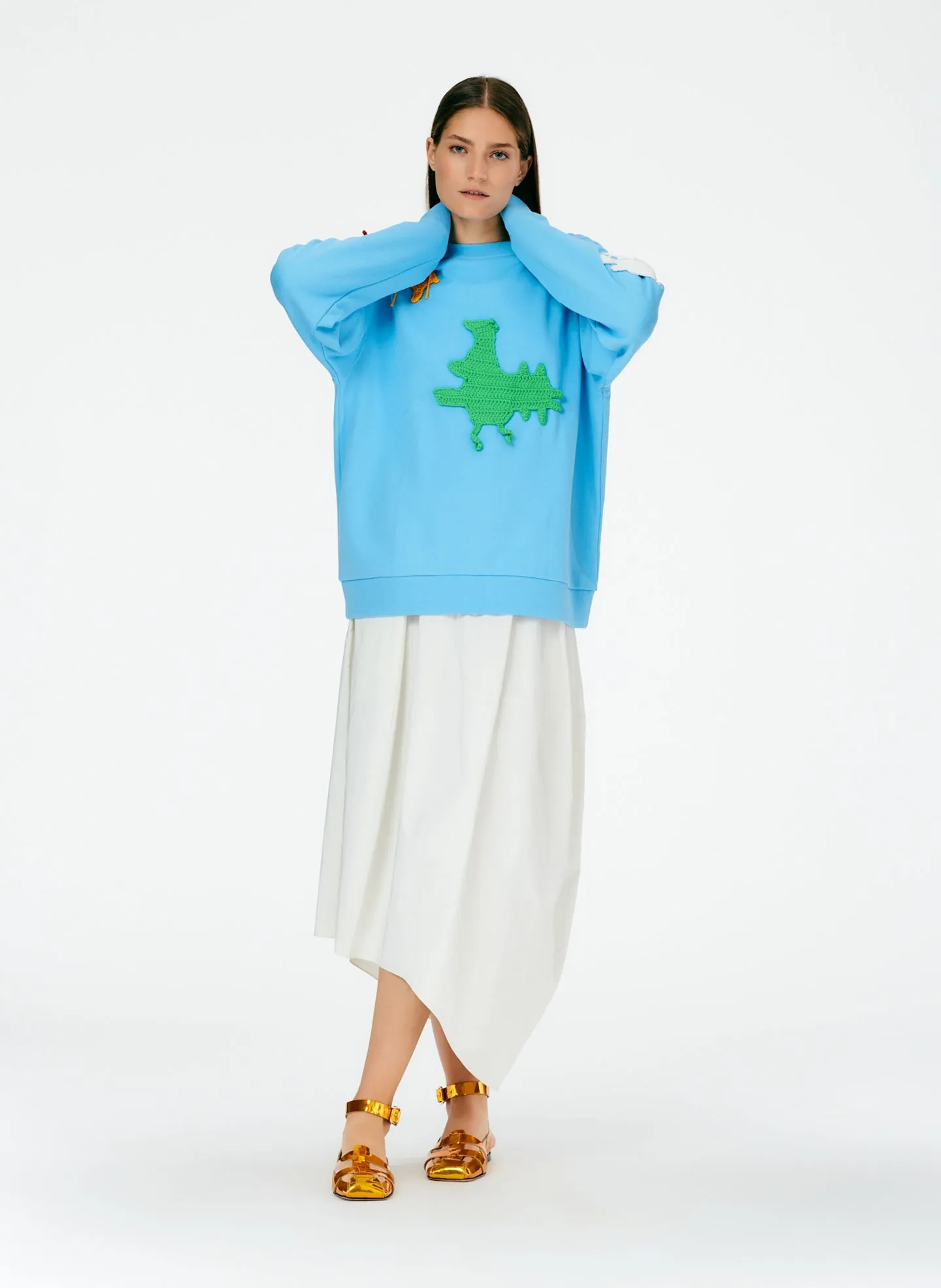 Crochet Appliques Series Sweatshirt