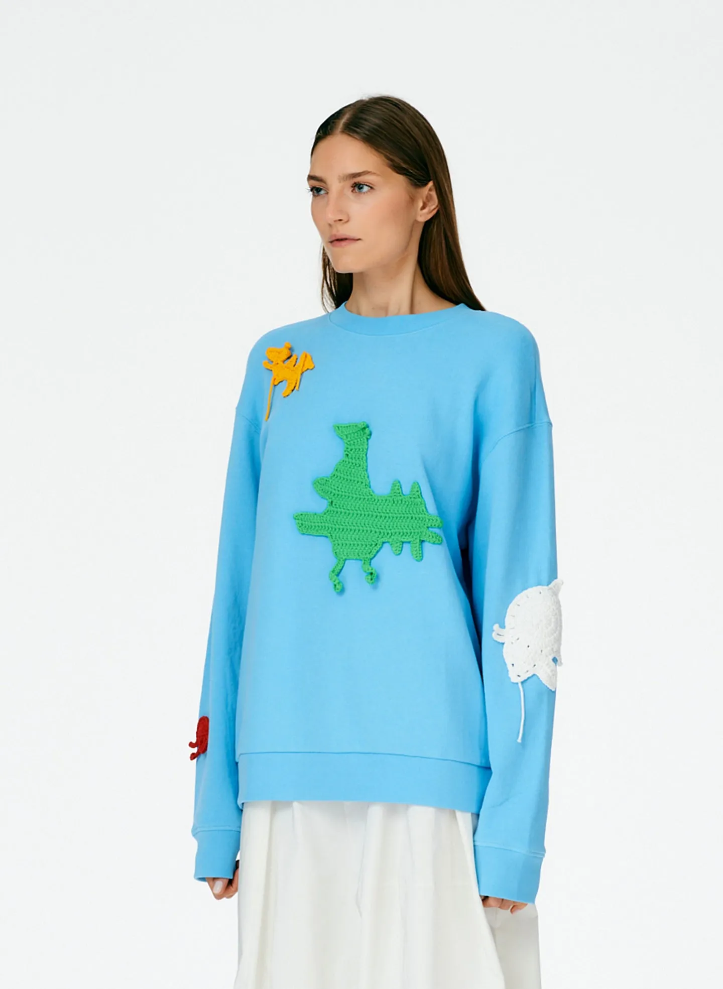 Crochet Appliques Series Sweatshirt