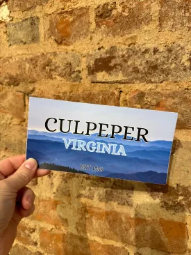 Culpeper Bumper Sticker