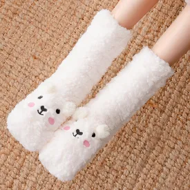 Cute cartoon plush socks (1 pair) PL52147