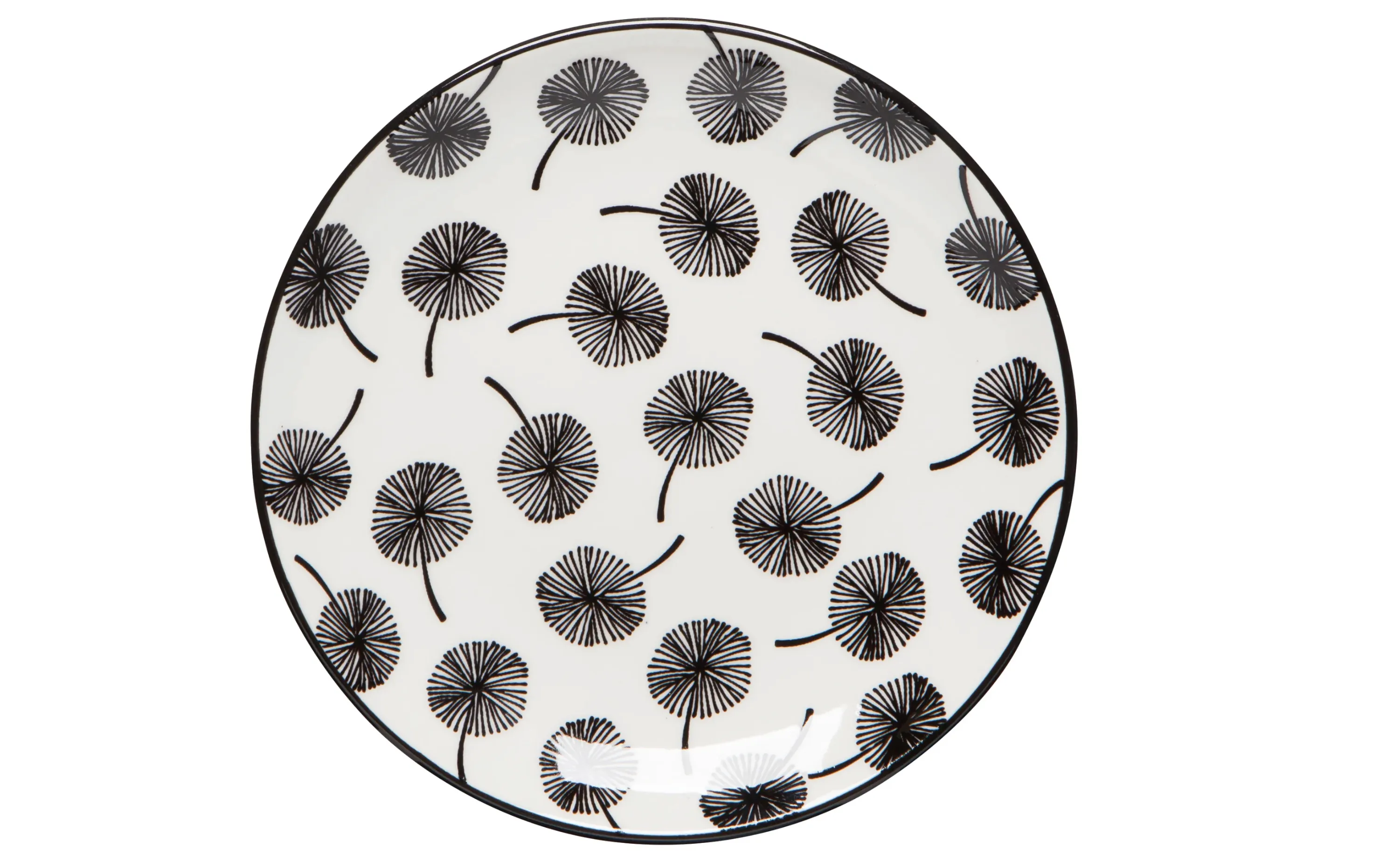 Dandelion Stamped Appetizer Plate - 6"