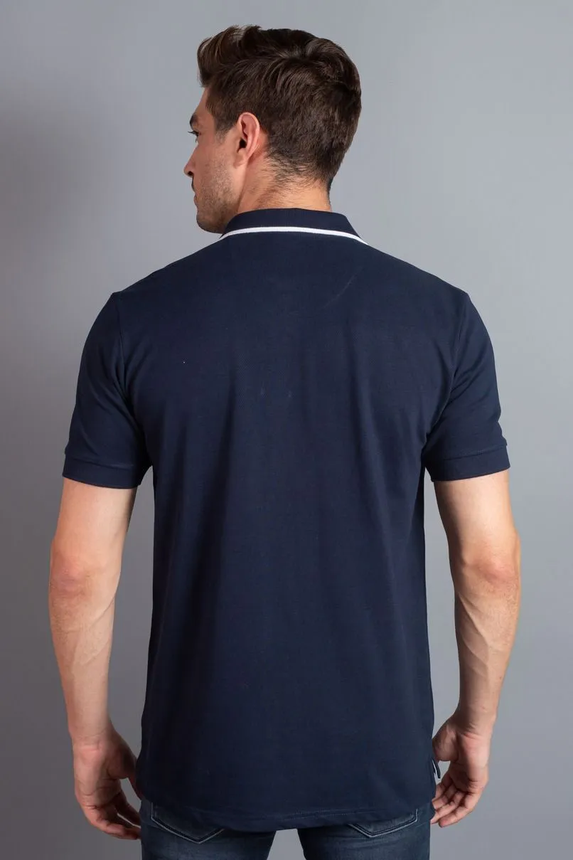 Dark Navy Solid TShirt - Stain Proof