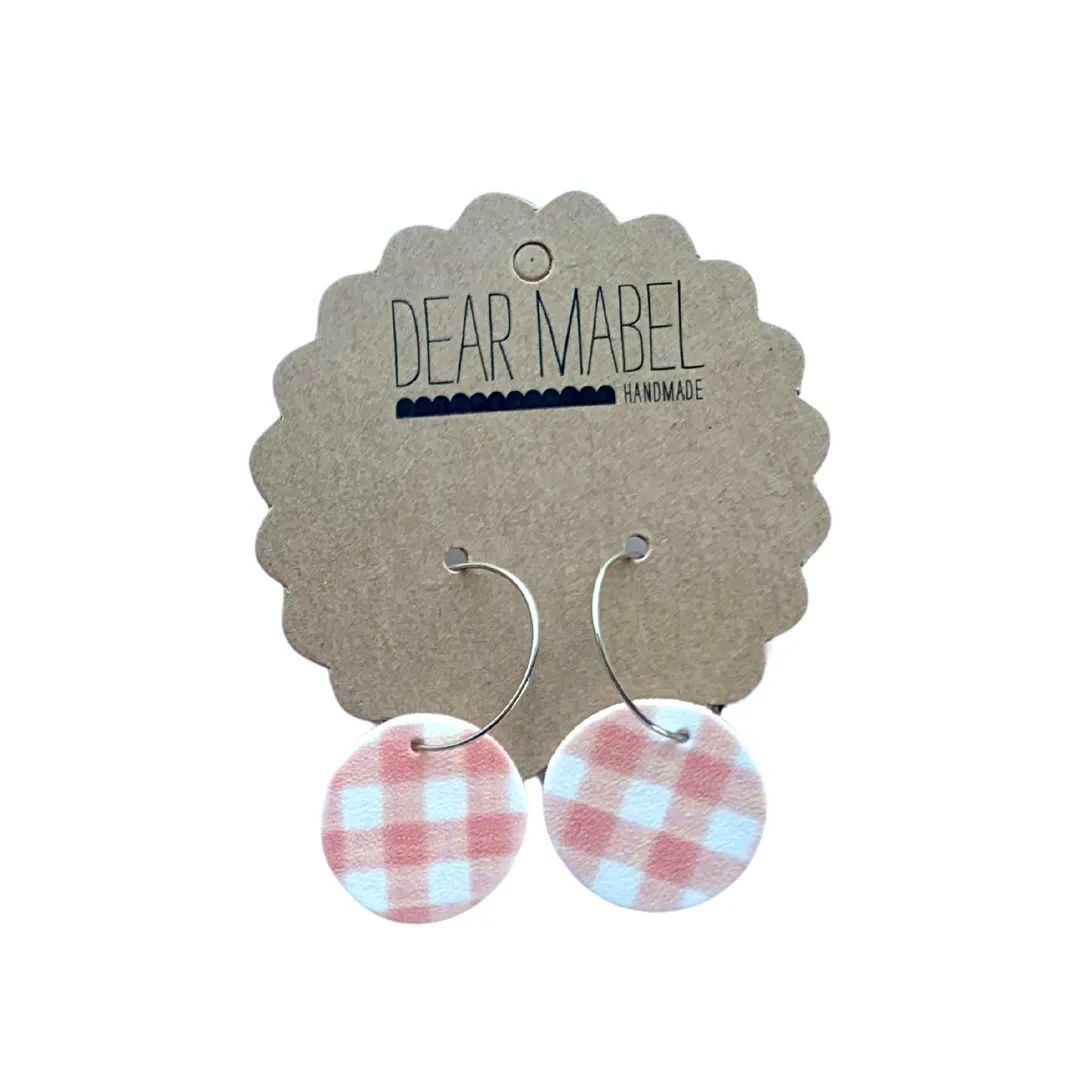 Dear Mabel Handmade - Gingham Earrings