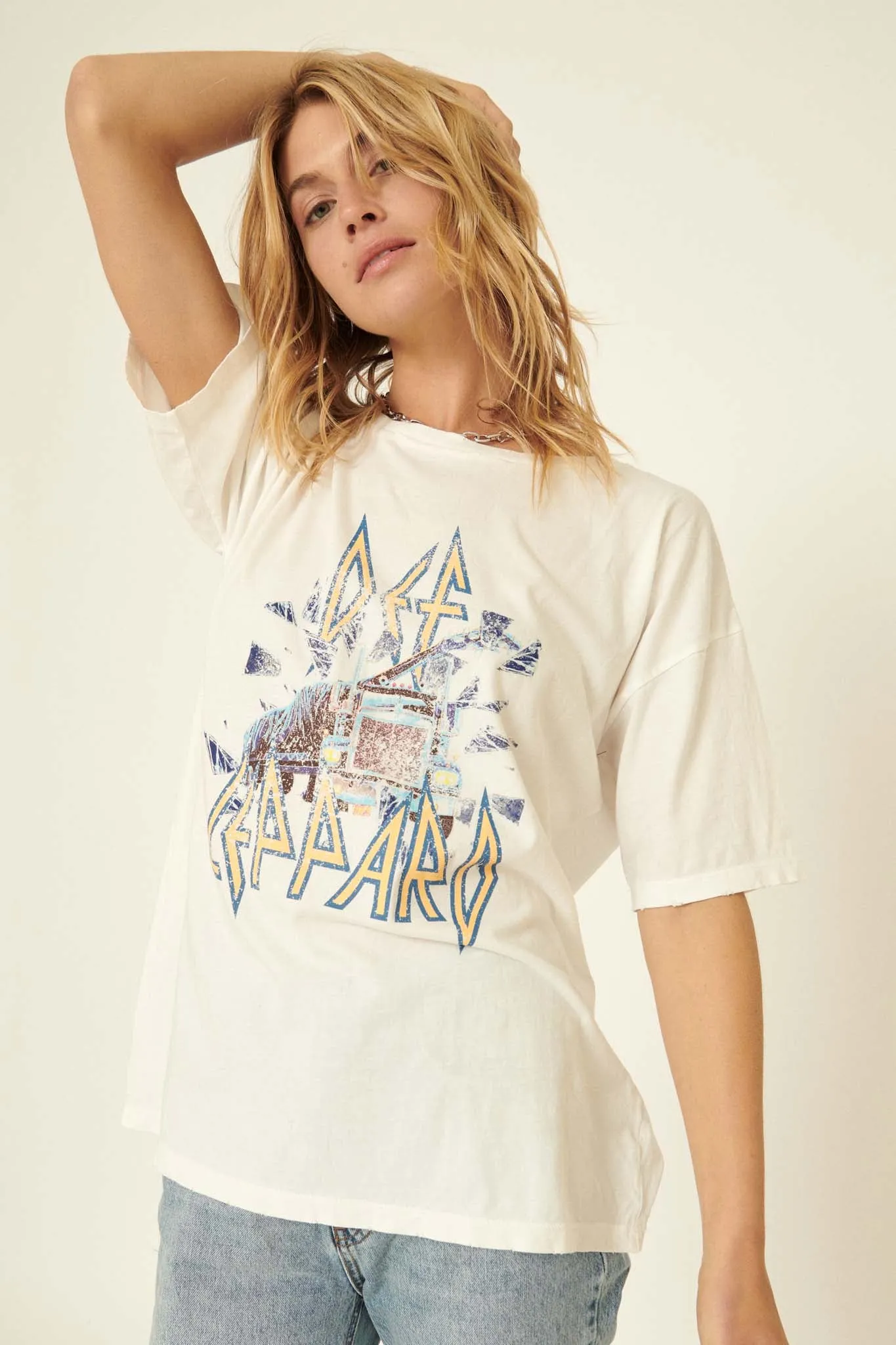 Def Leppard On Through the Night Graphic Tee