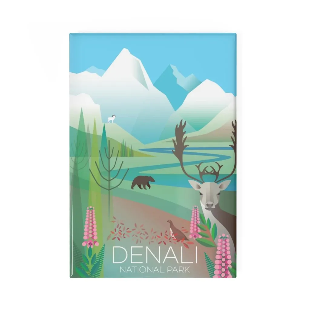 DENALI NATIONAL PARK REFRIGERATOR MAGNET