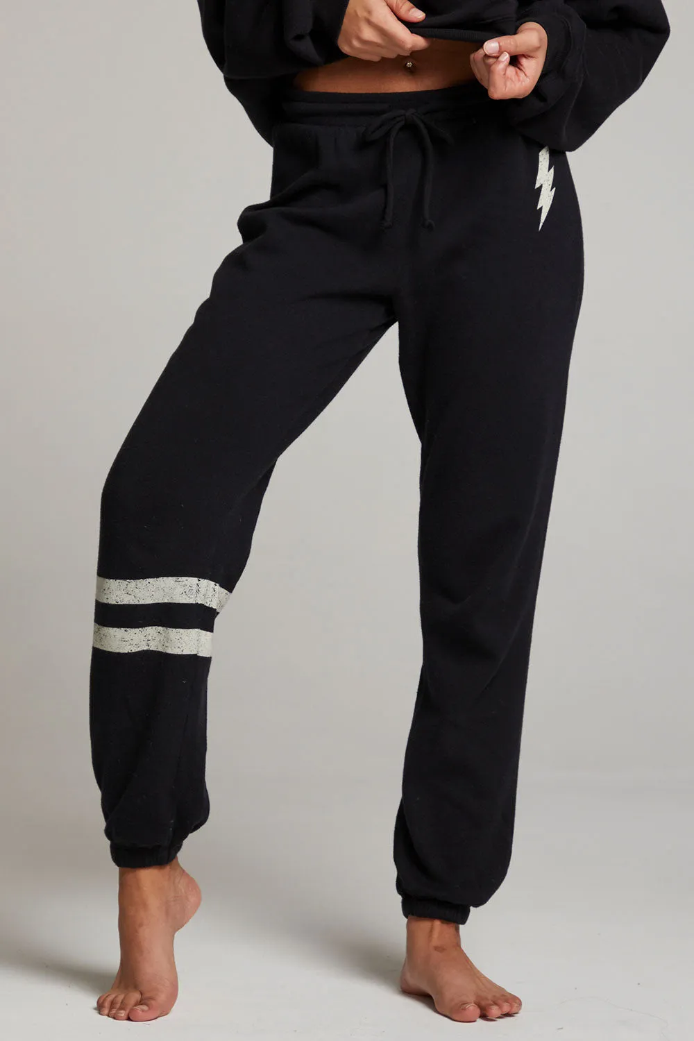 Distressed Bolt Sweatpant