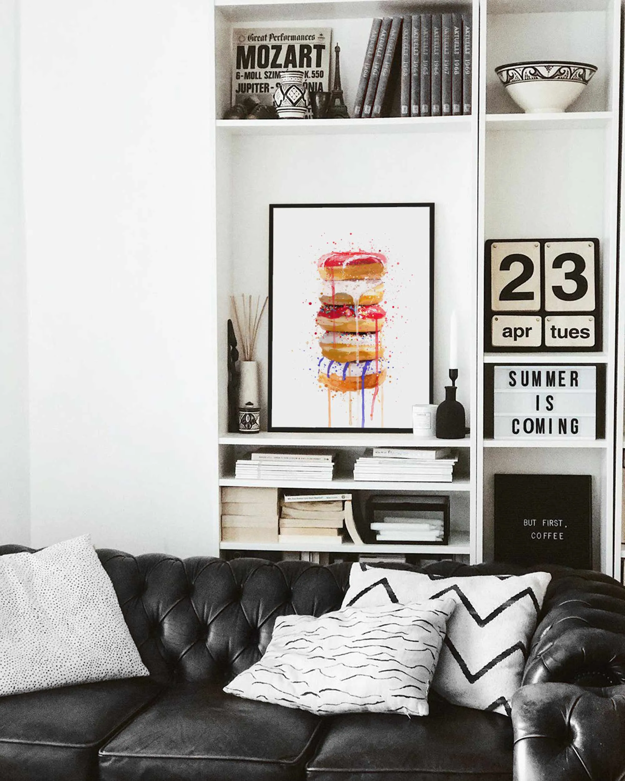 Doughnut Stack Wall Art Print