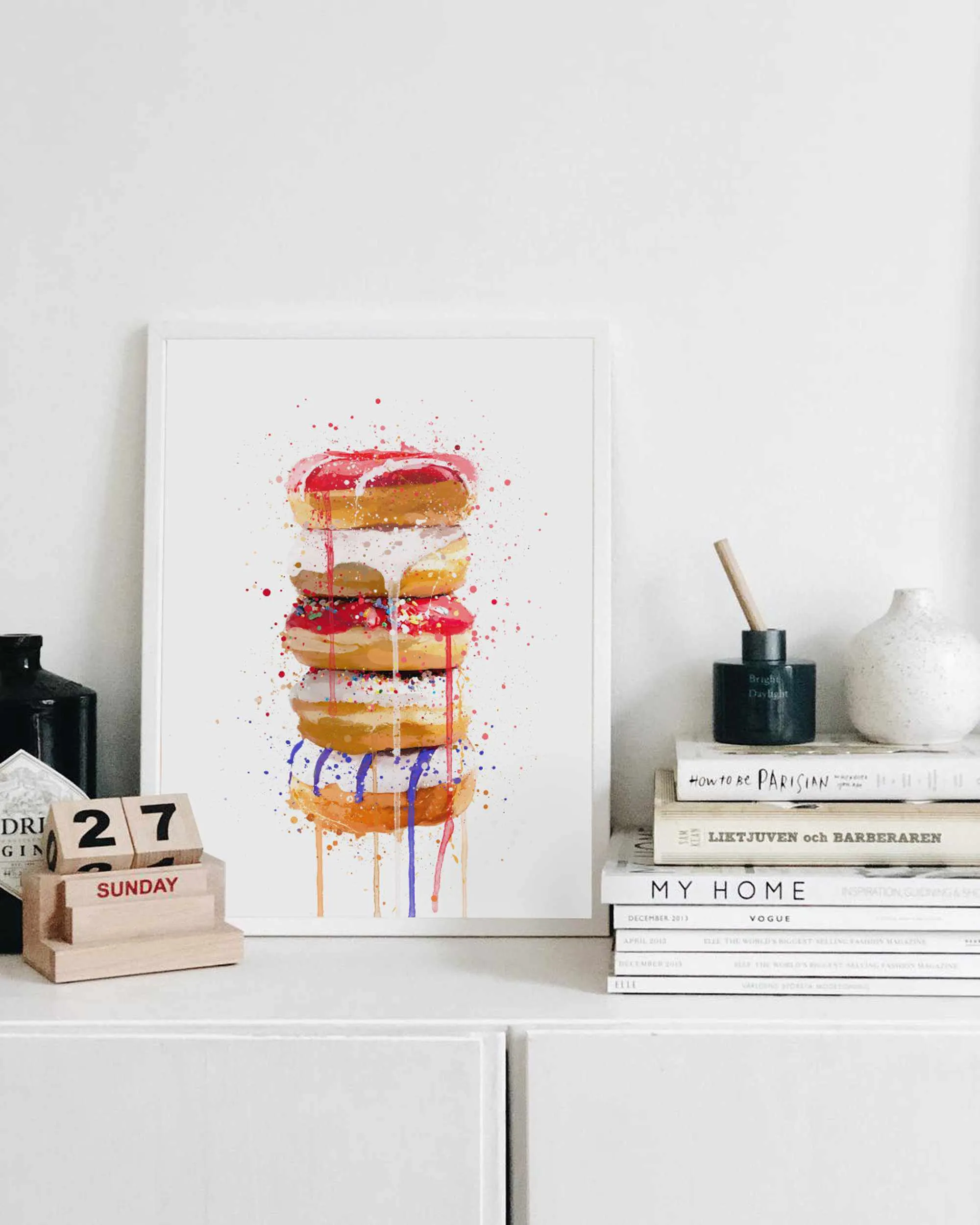 Doughnut Stack Wall Art Print