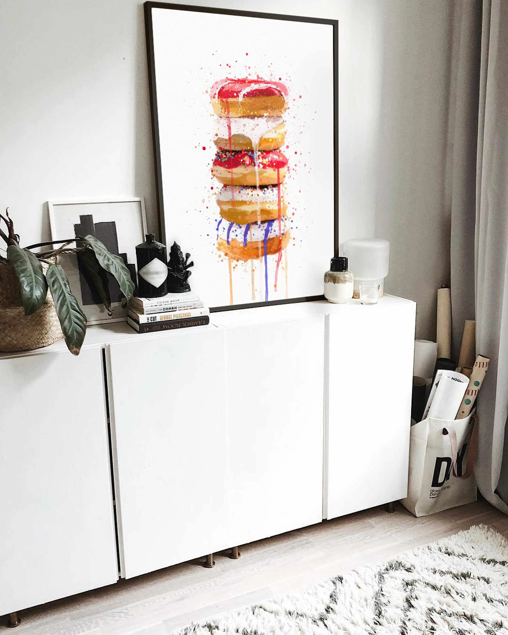 Doughnut Stack Wall Art Print