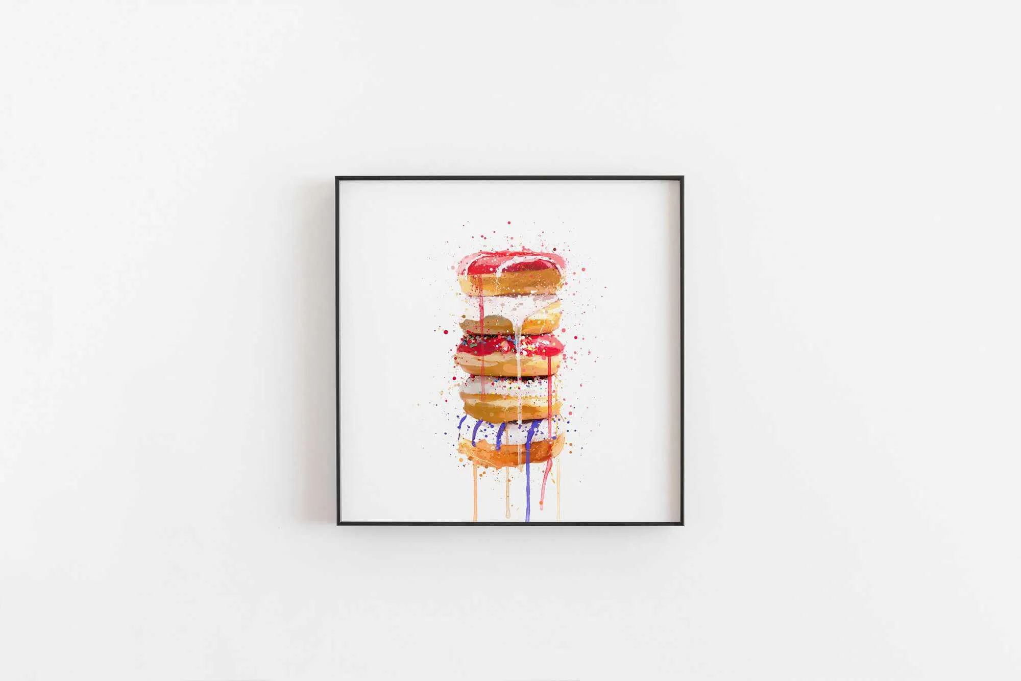 Doughnut Stack Wall Art Print