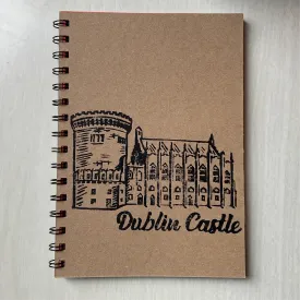 Dublin Castle Hand Printed Notebook A5