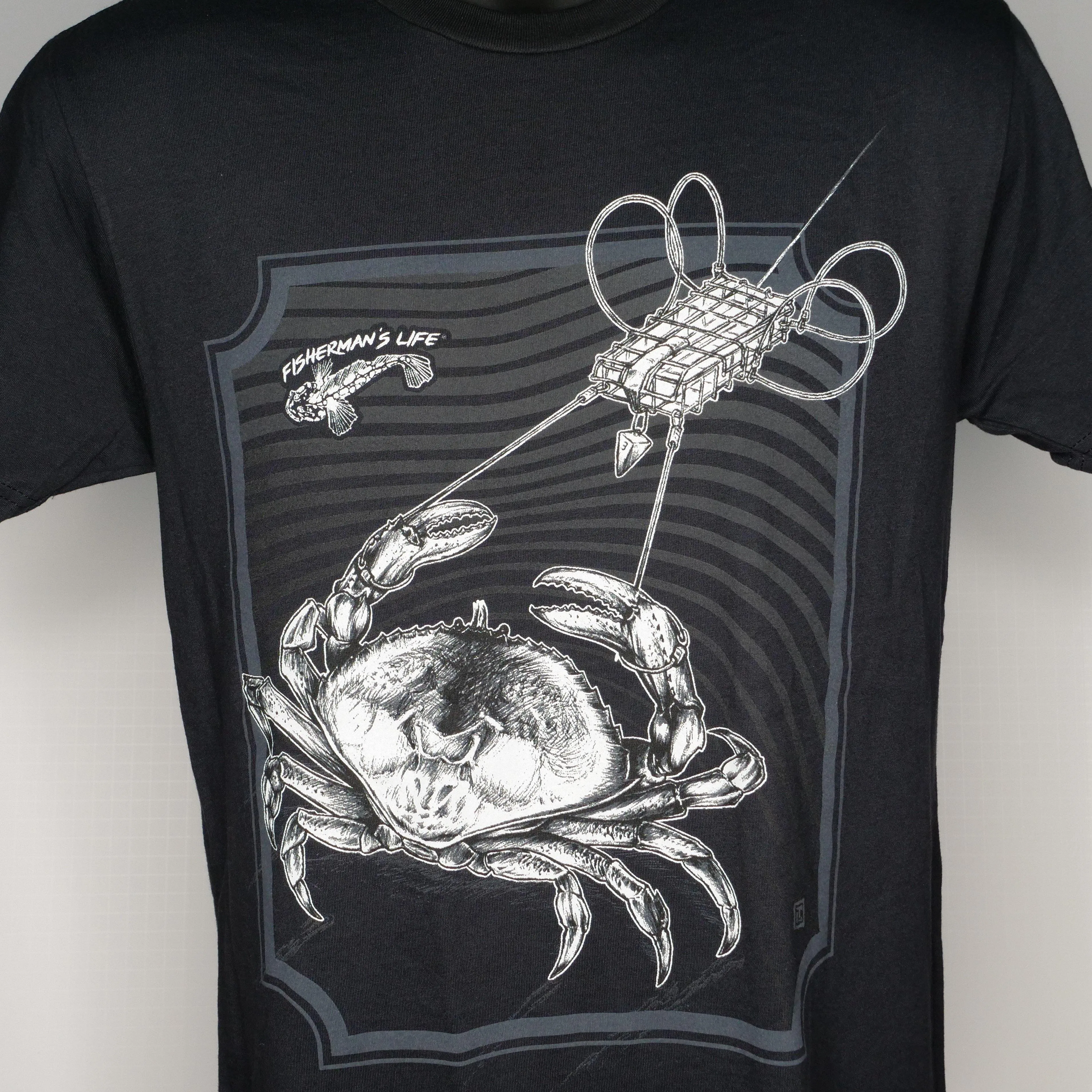 Optimized E-Commerce Product Title: Snared Dungeness Crab Graphic T-Shirt