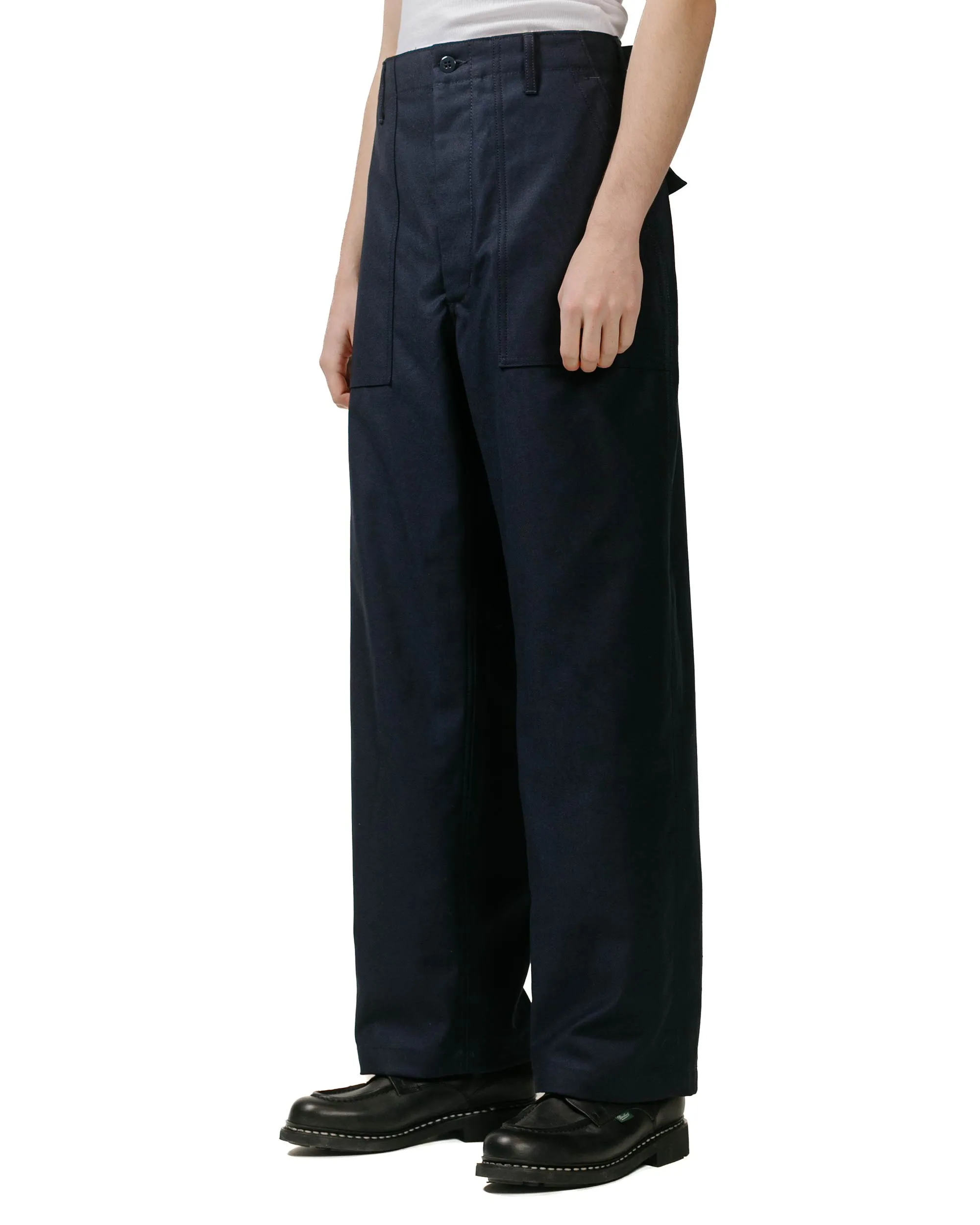 Engineered Garments Workaday Fatigue Pant Dark Navy Cotton Reverse Sateen