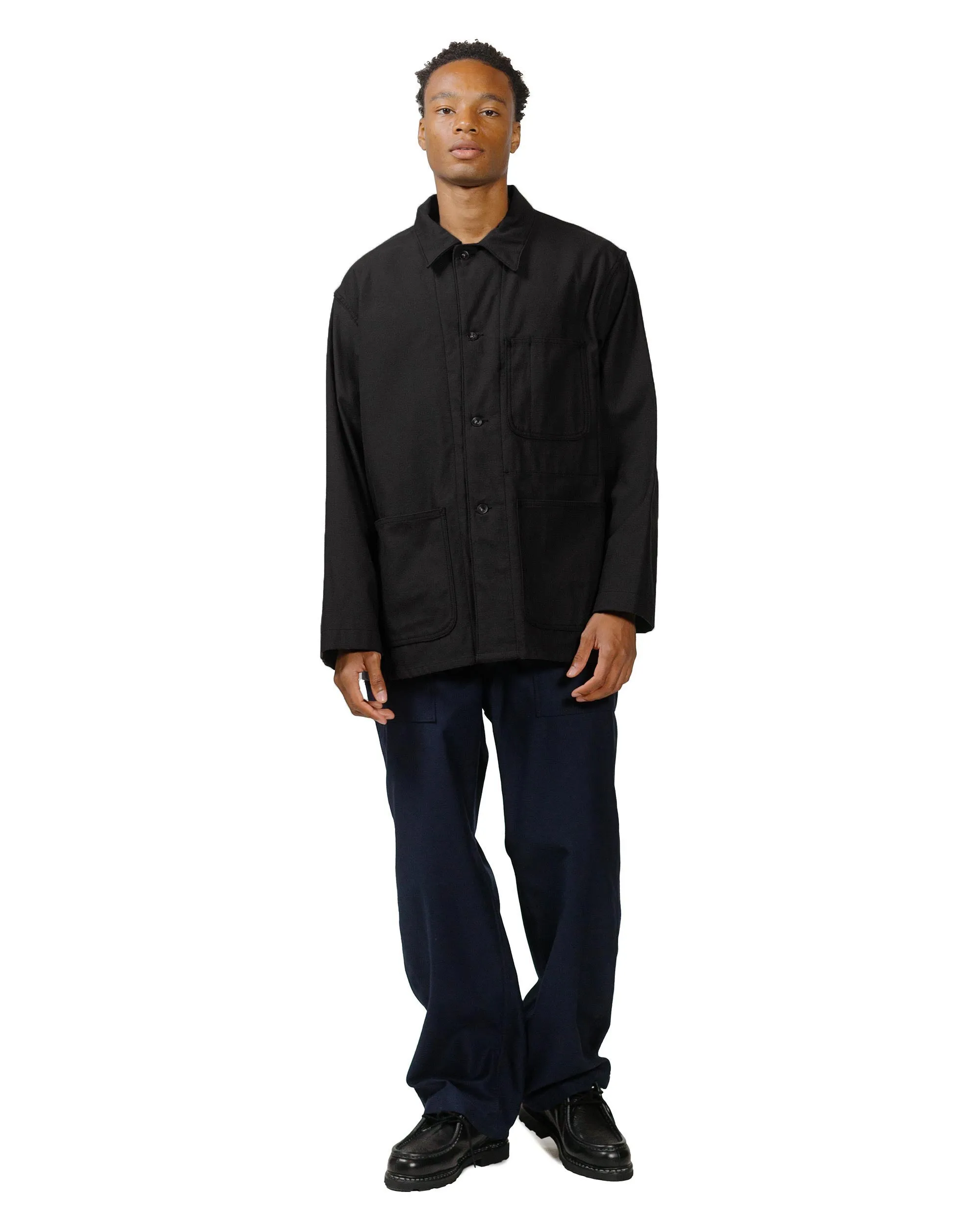 Engineered Garments Workaday Fatigue Pant Dark Navy Cotton Reverse Sateen