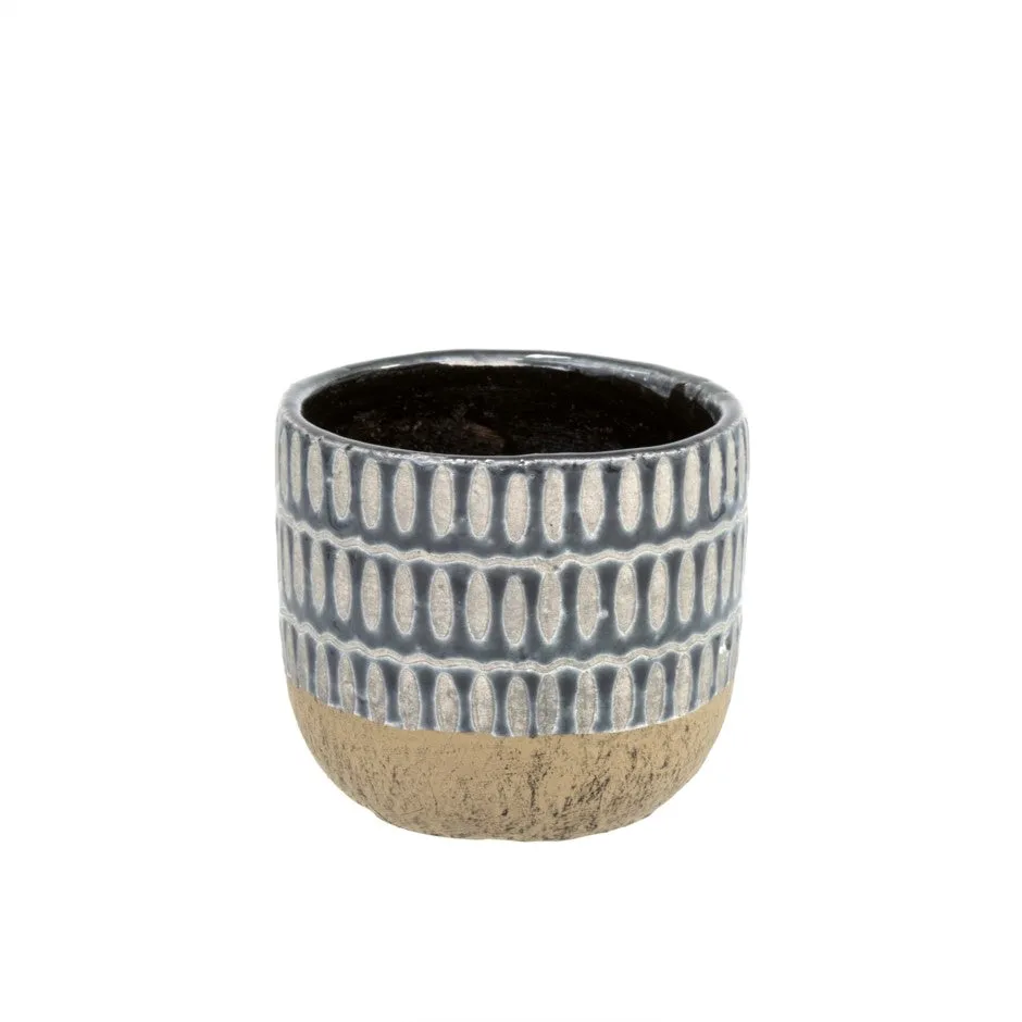 Ennis Flower Pot - Small, Black