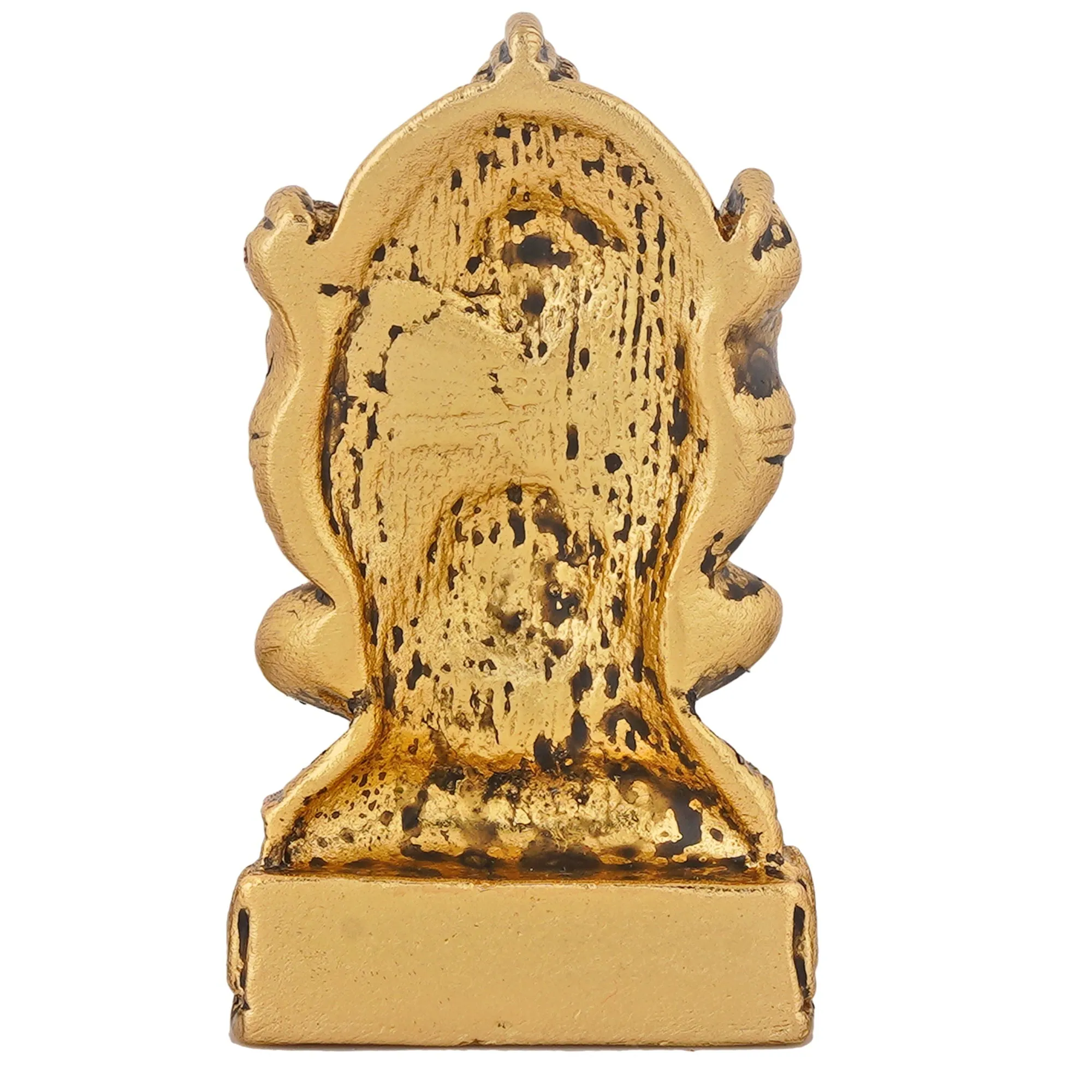 Estele Gold Plated Antique Spiritual Lord Ganesh Idol for Gifts & House Warming/Home/Office Decors.