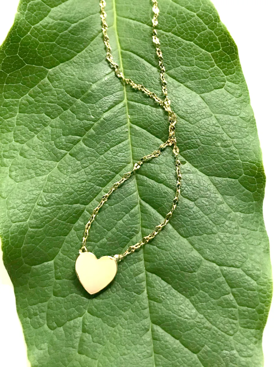 Flat Heart Necklace