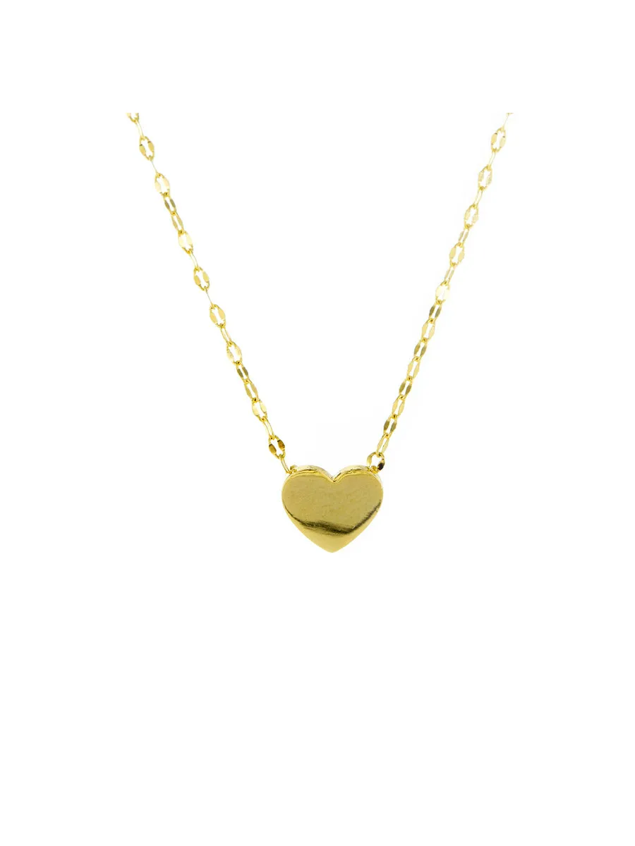 Flat Heart Necklace