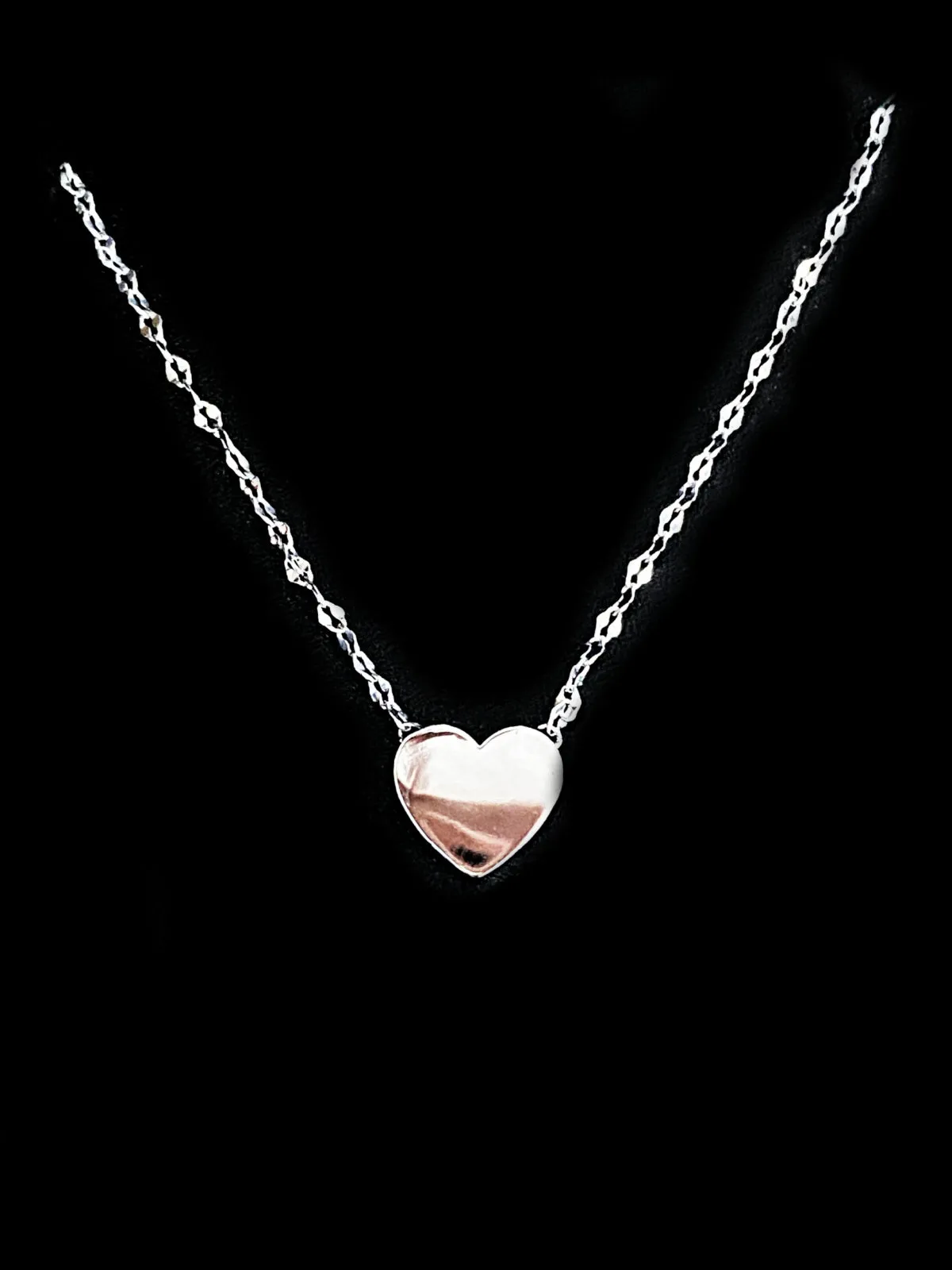 Flat Heart Necklace