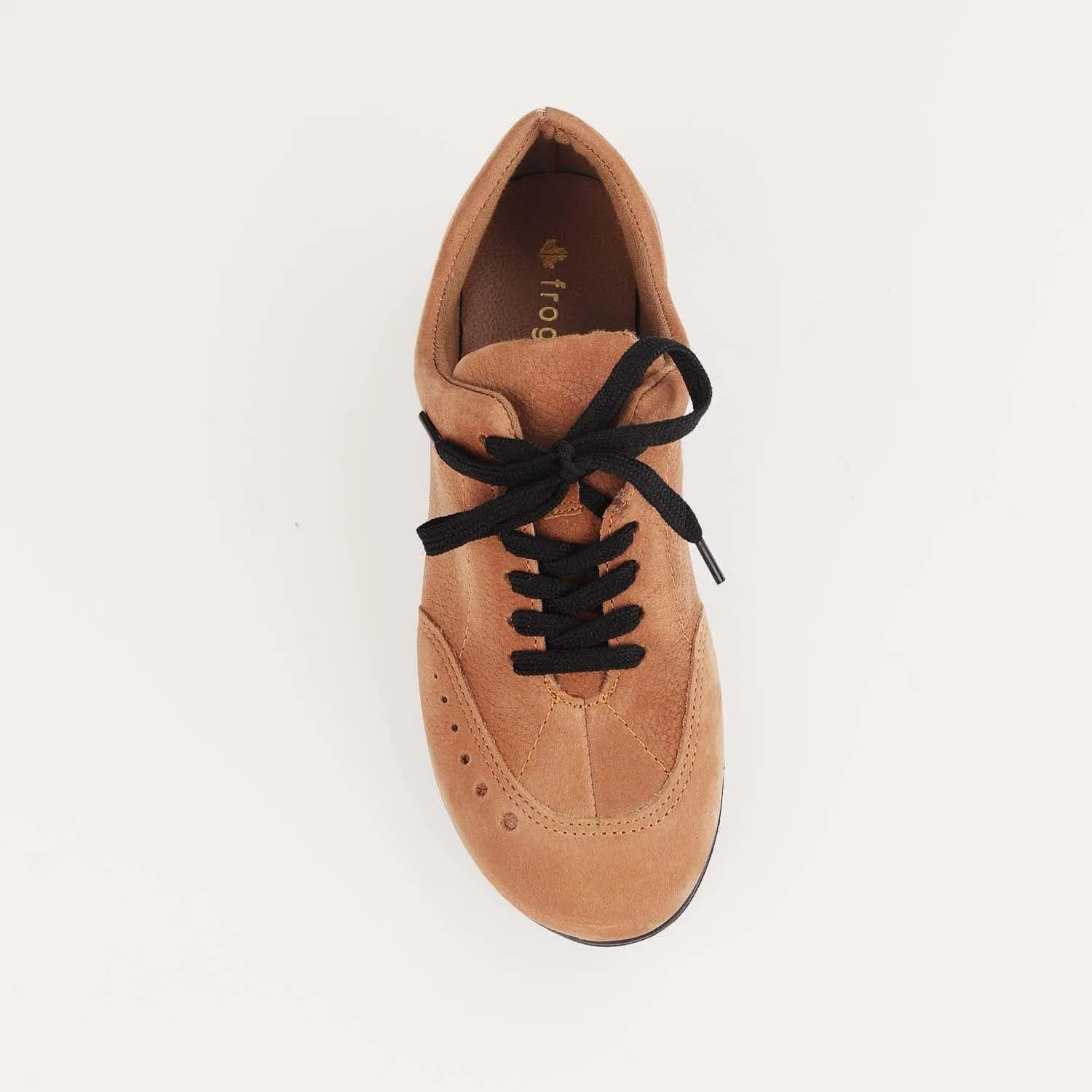 Flat Lace-up Sneaker in Tobacco - 12727