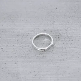 Flat signet Ring