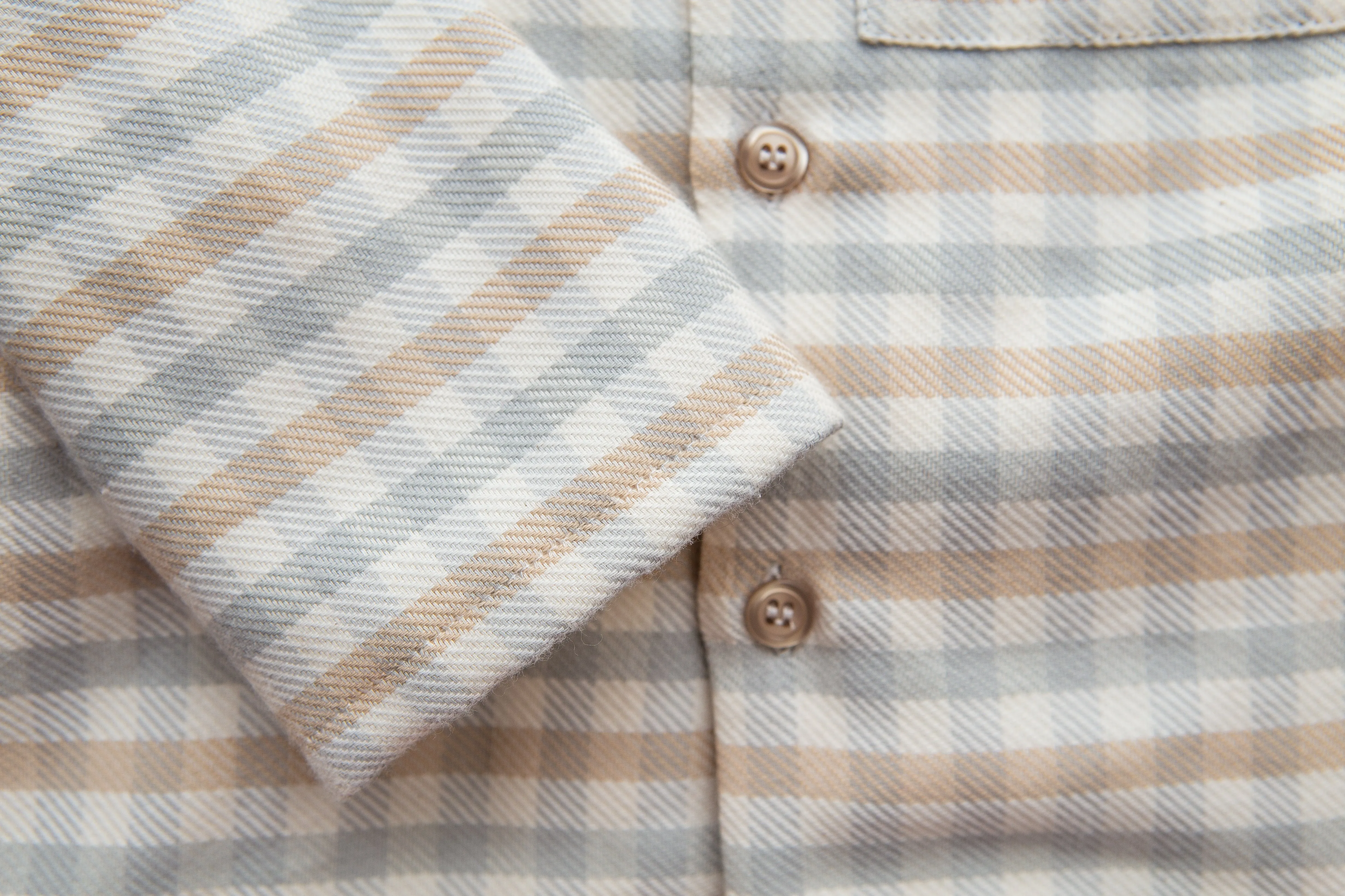 GEORG - BOYS' PYJAMA SET IN BLUE/BEIGE CHECKS