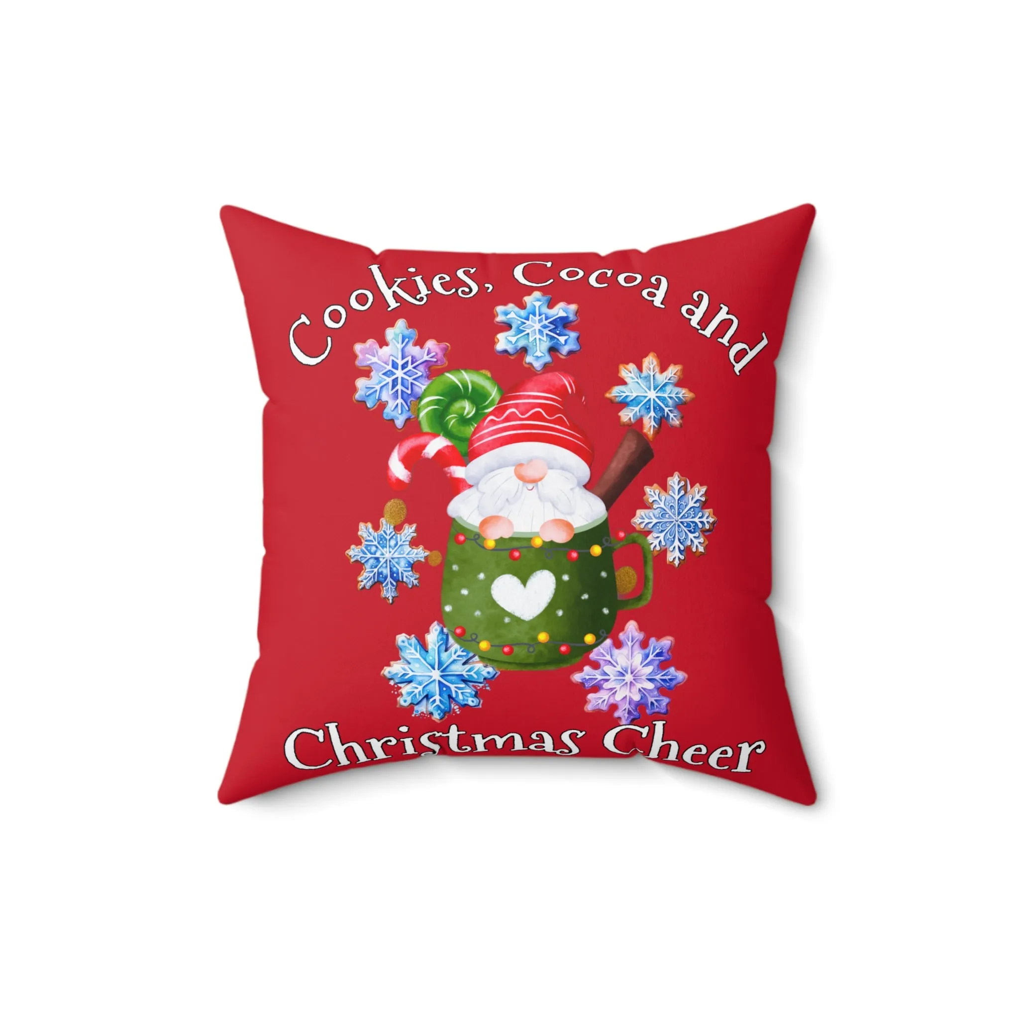 Gnome Cookies Spun Polyester Square Pillow