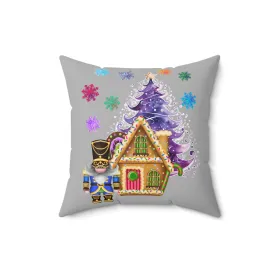 Gnome nutcracker Spun Polyester Square Pillow