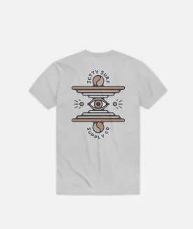 Grom Visions Tee - Light Grey