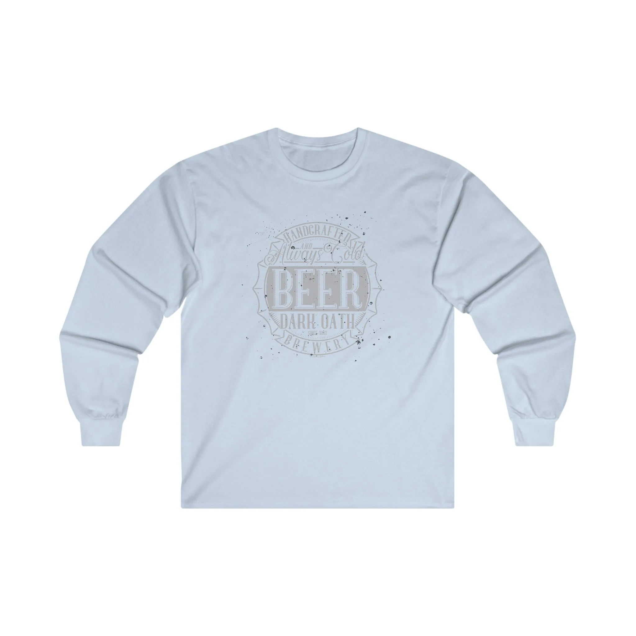 Handcrafted and Always Cold Beer Long Sleeve Tee